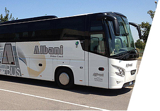 Albani Bus - noleggio autobus gran turismo e autovetture con conducente a Milano e Bergamo - autobus
